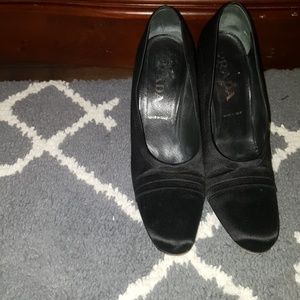 Prada satin heels